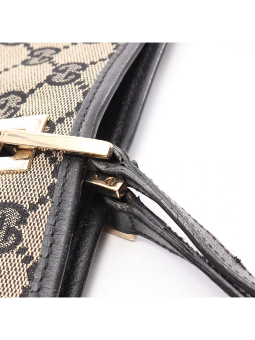 Gucci Tote GG Canvas Beige Navy - Picture 11 of 14